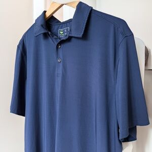 Code Green Golf Men's XL Blue Polo Shirt Short Sleeve Dri-Fit Activewear Casual
